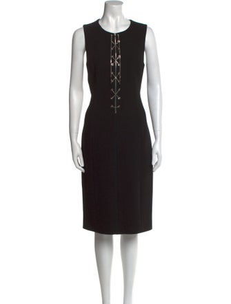 Michael Kors Collection Virgin Wool Knee-Length Dress