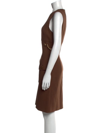 Michael Kors Collection Crew Neck Knee-Length Dress