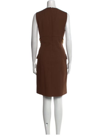 Michael Kors Collection Crew Neck Knee-Length Dress
