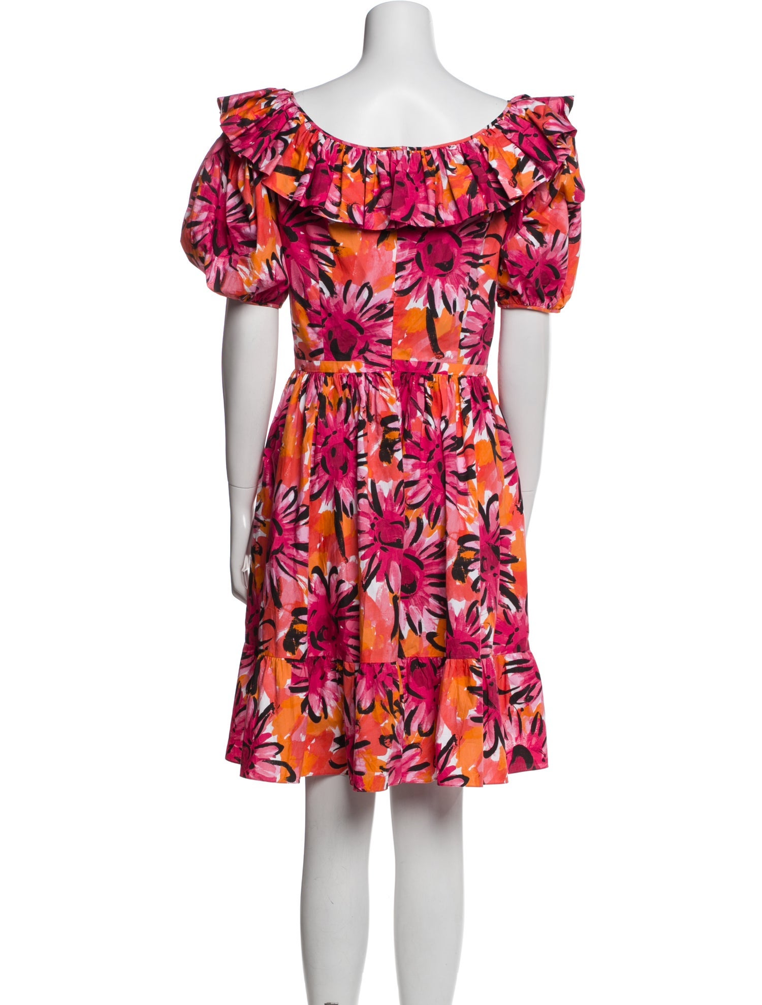 Michael Kors Collection Floral Print Knee-Length Dress