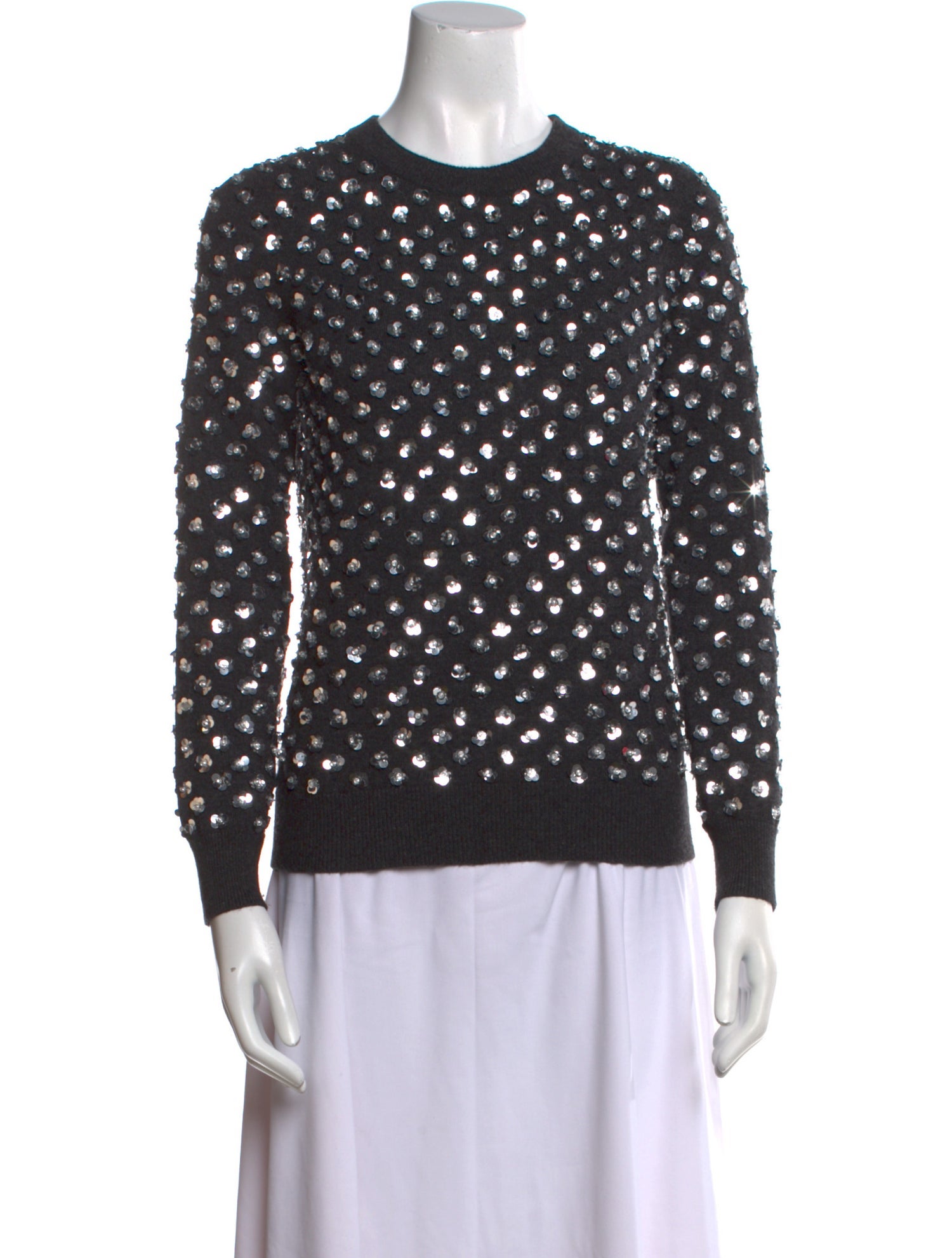 Michael Kors Collection Cashmere Printed Sweater
