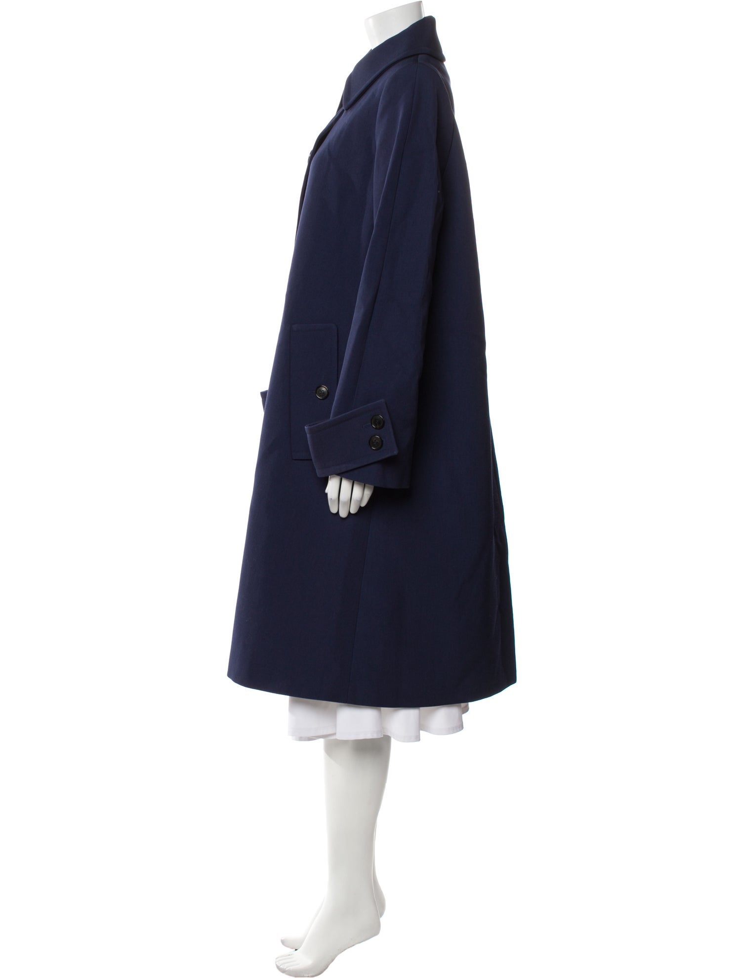 Michael Kors Collection Virgin Wool Trench Coat