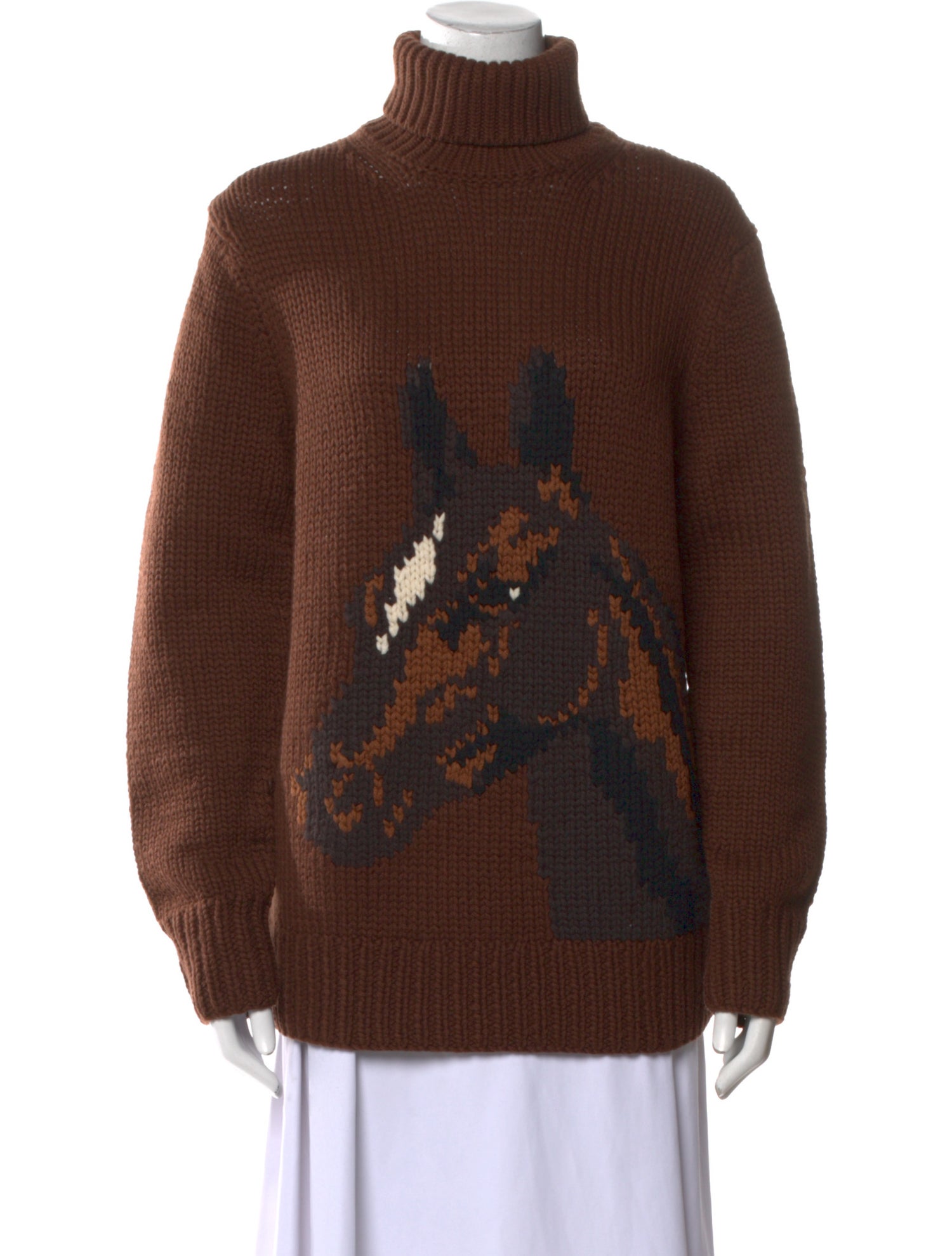 Michael Kors Collection Cashmere Printed Sweater