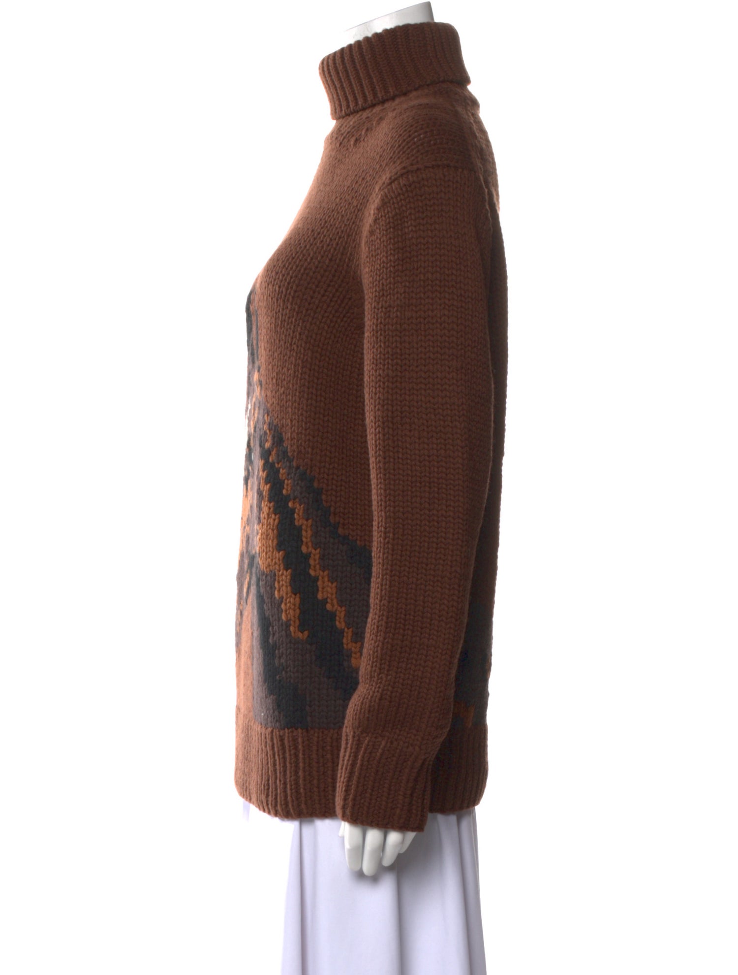 Michael Kors Collection Cashmere Printed Sweater