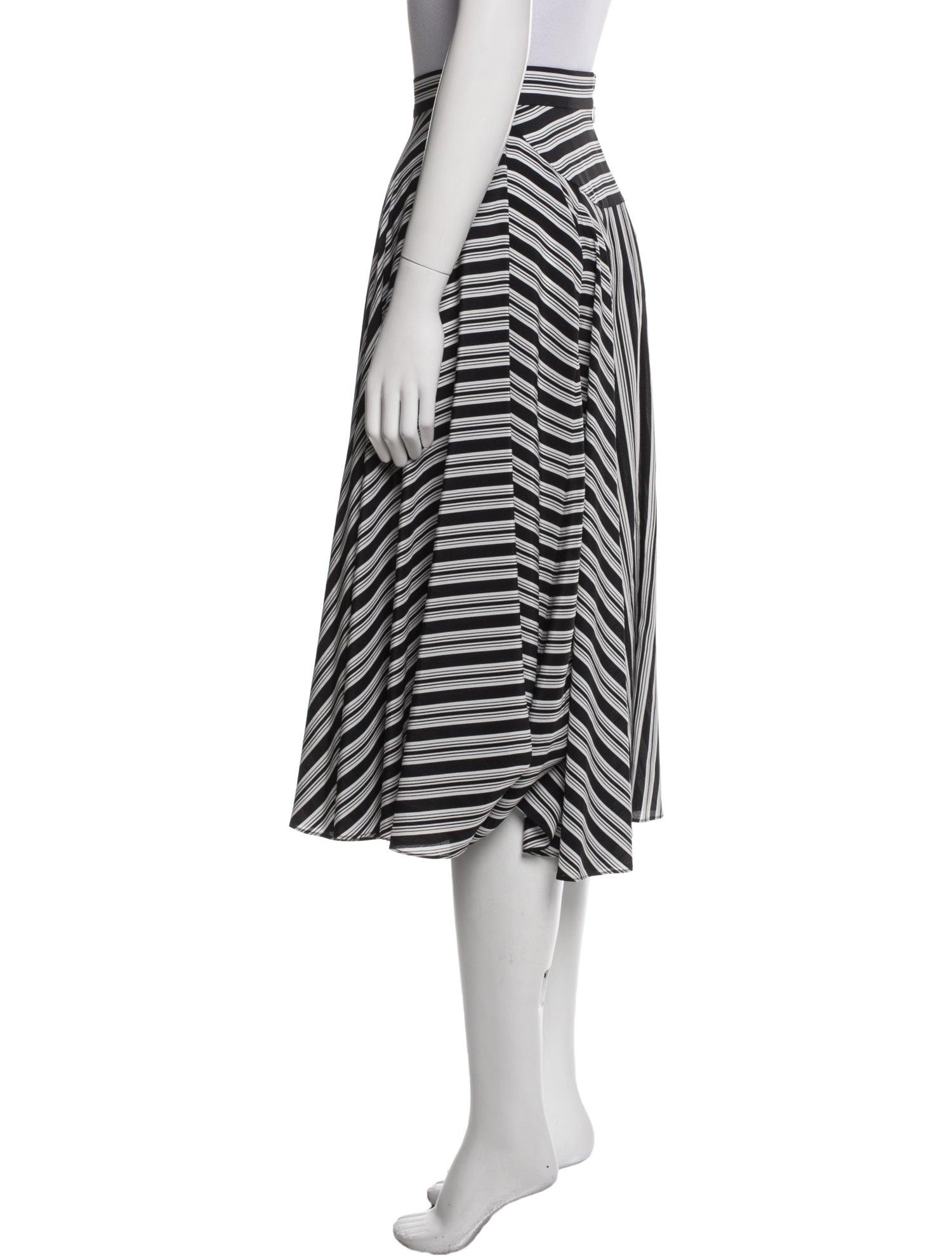 Michael Kors Collection Silk Midi Length Skirt