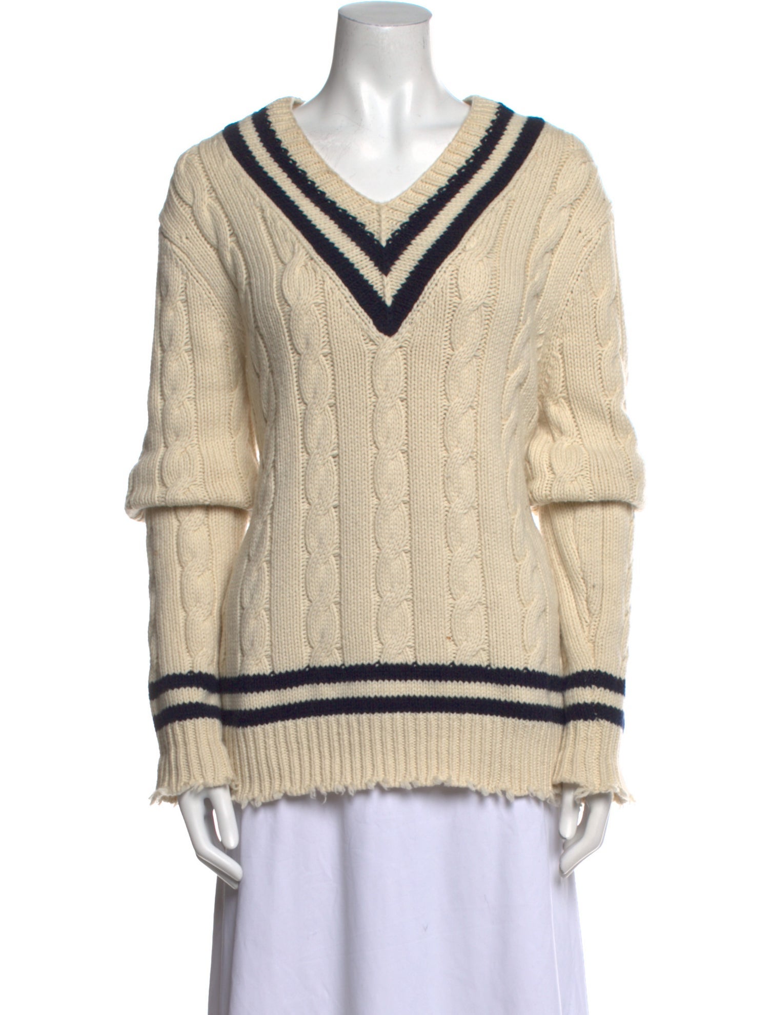 Michael Kors Collection Cashmere Striped Sweater
