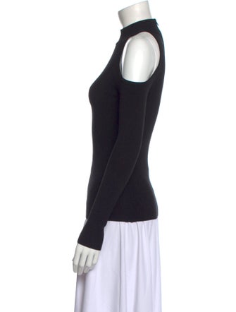 Michael Kors Collection Mock Neck Long Sleeve Top