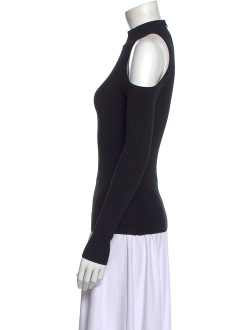 Michael Kors Collection Mock Neck Long Sleeve Top