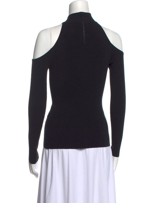 Michael Kors Collection Mock Neck Long Sleeve Top