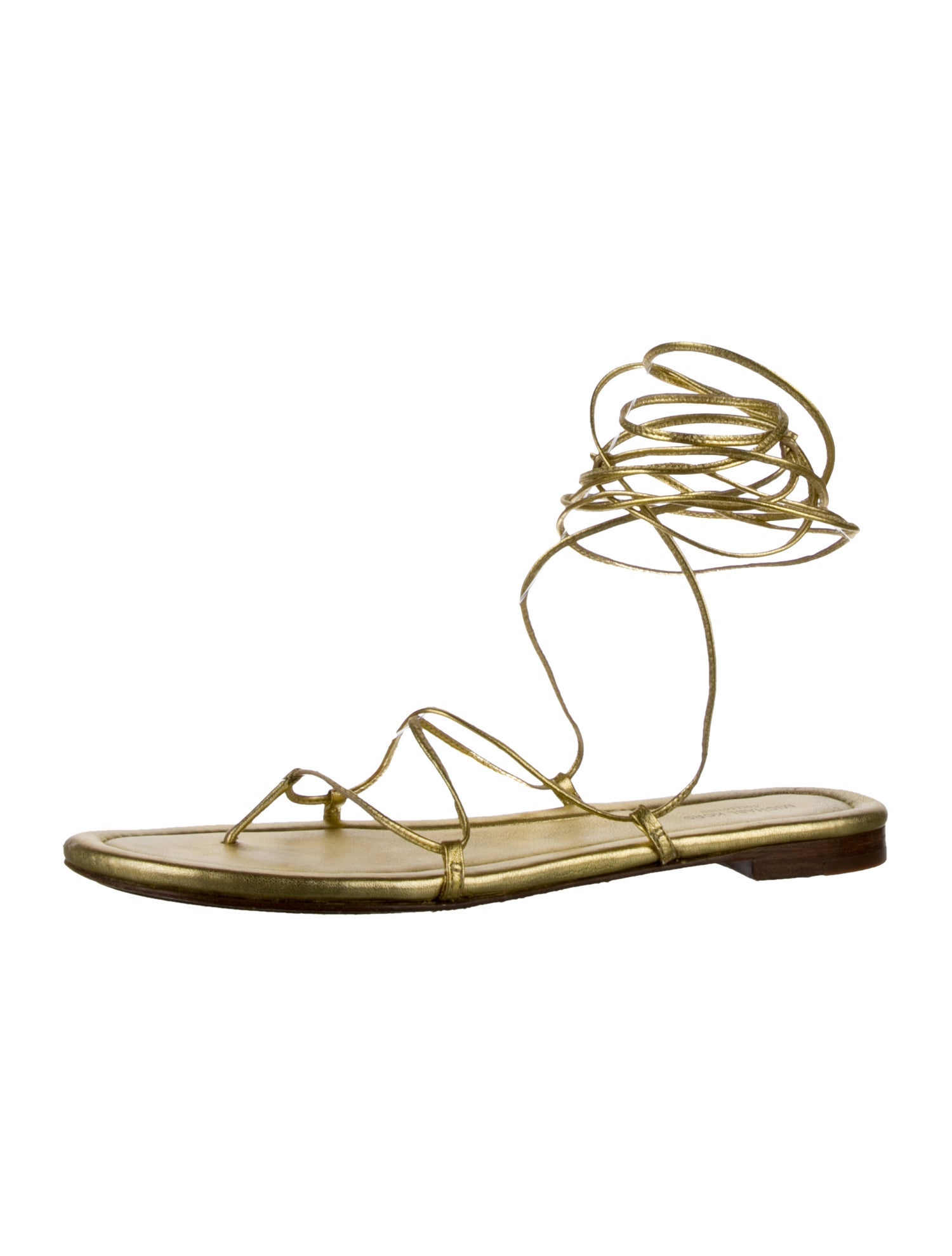 Michael Kors Collection Leather Gladiator Sandals