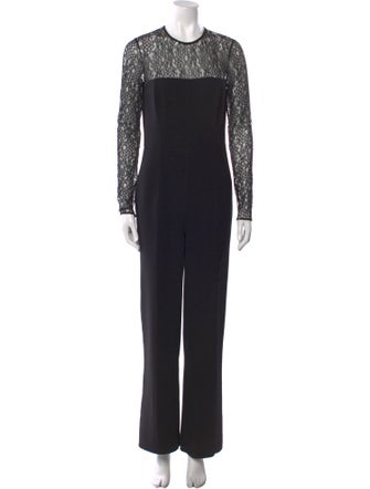 Michael Kors Collection Virgin Wool Crew Neck Jumpsuit