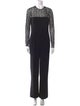 Michael Kors Collection Virgin Wool Crew Neck Jumpsuit
