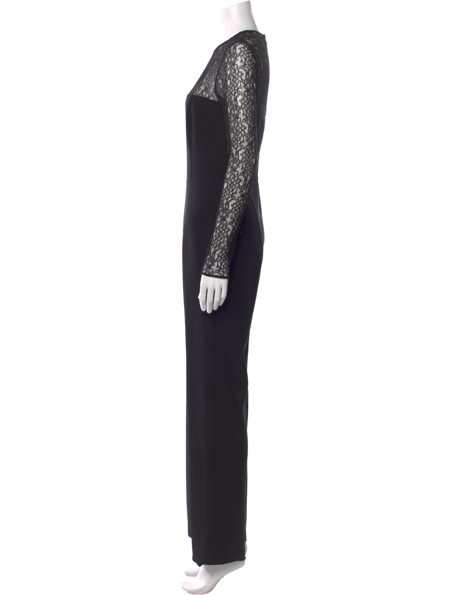 Michael Kors Collection Virgin Wool Crew Neck Jumpsuit