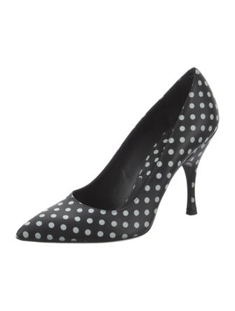 Michael Kors Collection Suede Polka Dot Print Pumps