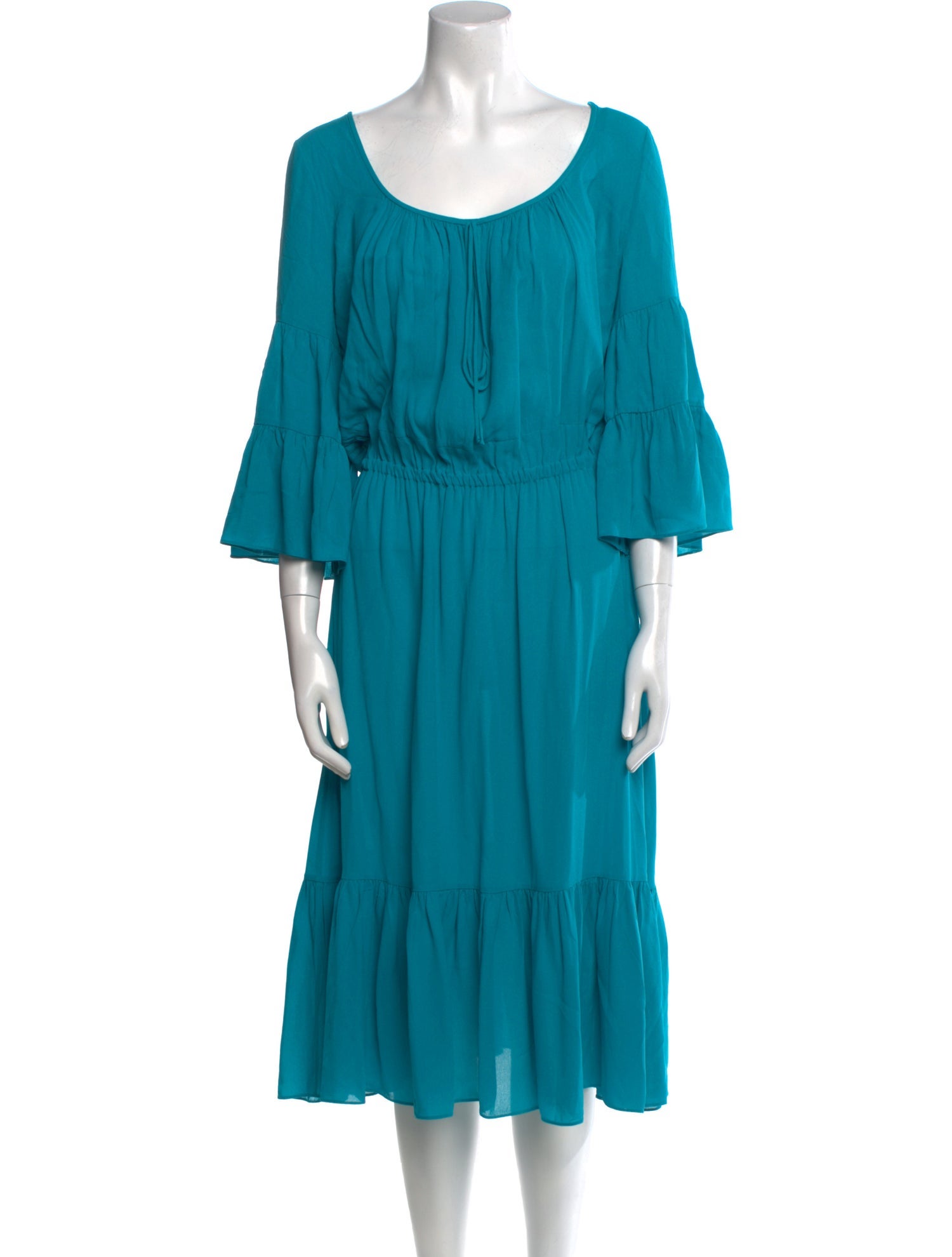 Michael Kors Collection Silk Midi Length Dress