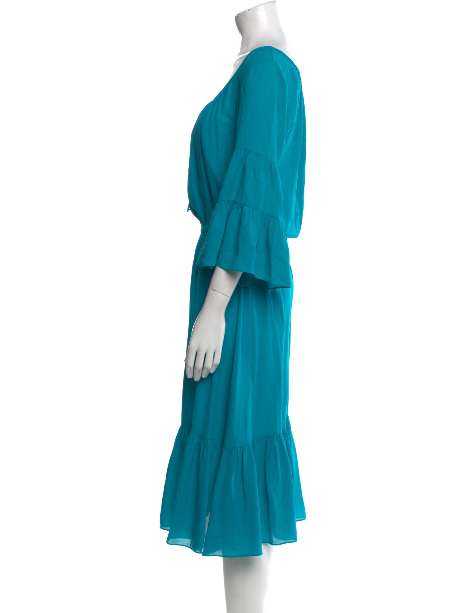 Michael Kors Collection Silk Midi Length Dress