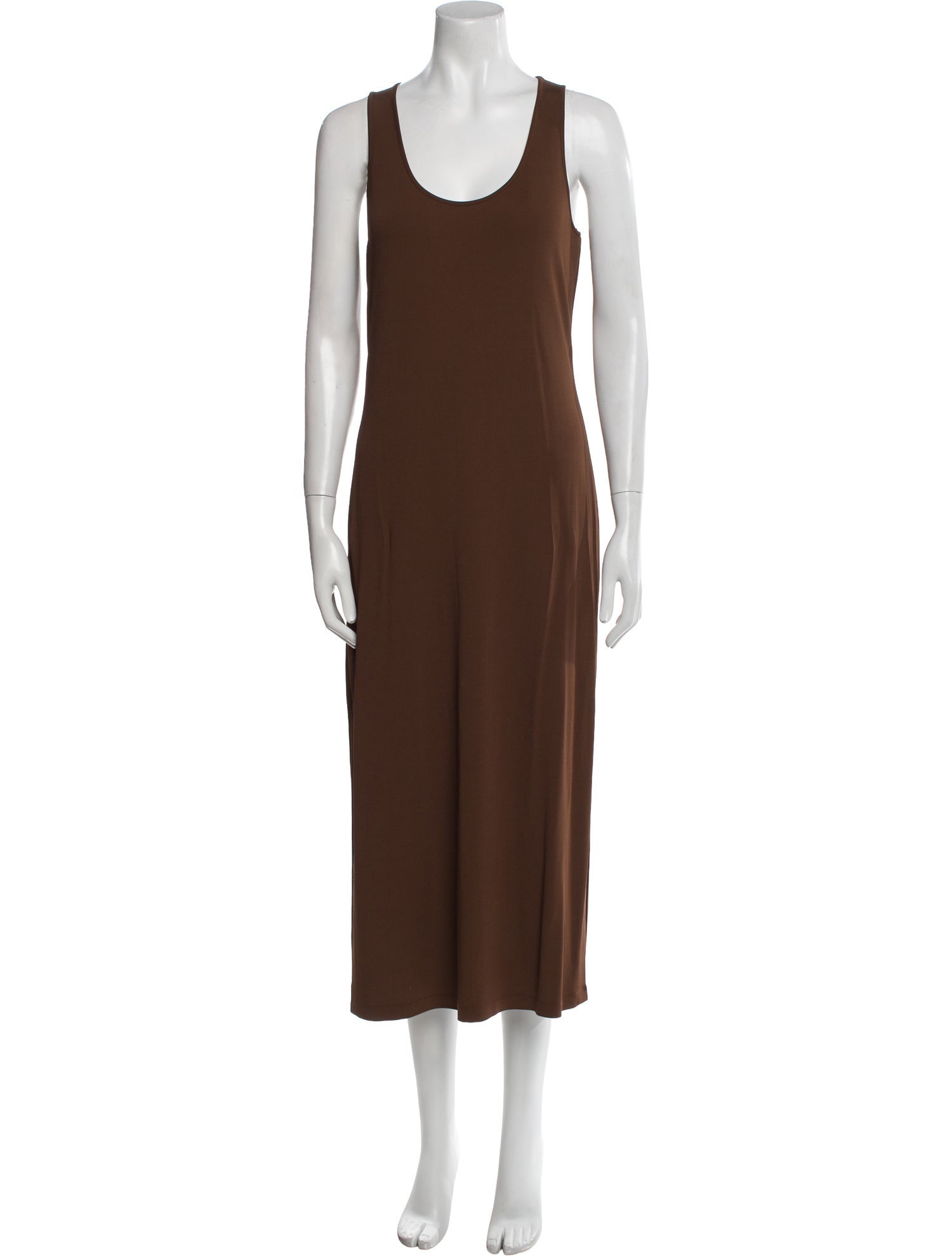 Michael Kors Scoop Neck Midi Length Dress