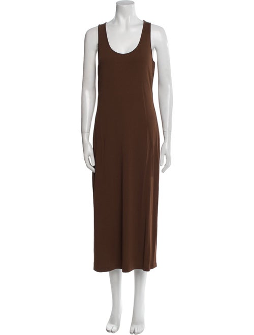 Michael Kors Scoop Neck Midi Length Dress