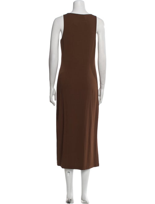 Michael Kors Scoop Neck Midi Length Dress