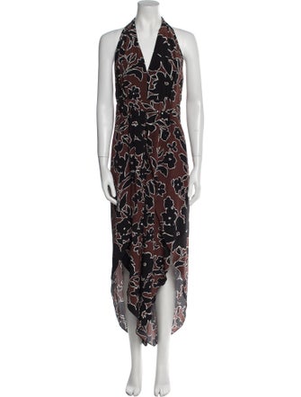 Michael Kors Collection Silk Printed Jumpsuit