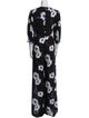 Michael Kors Collection Silk Floral Print Jumpsuit