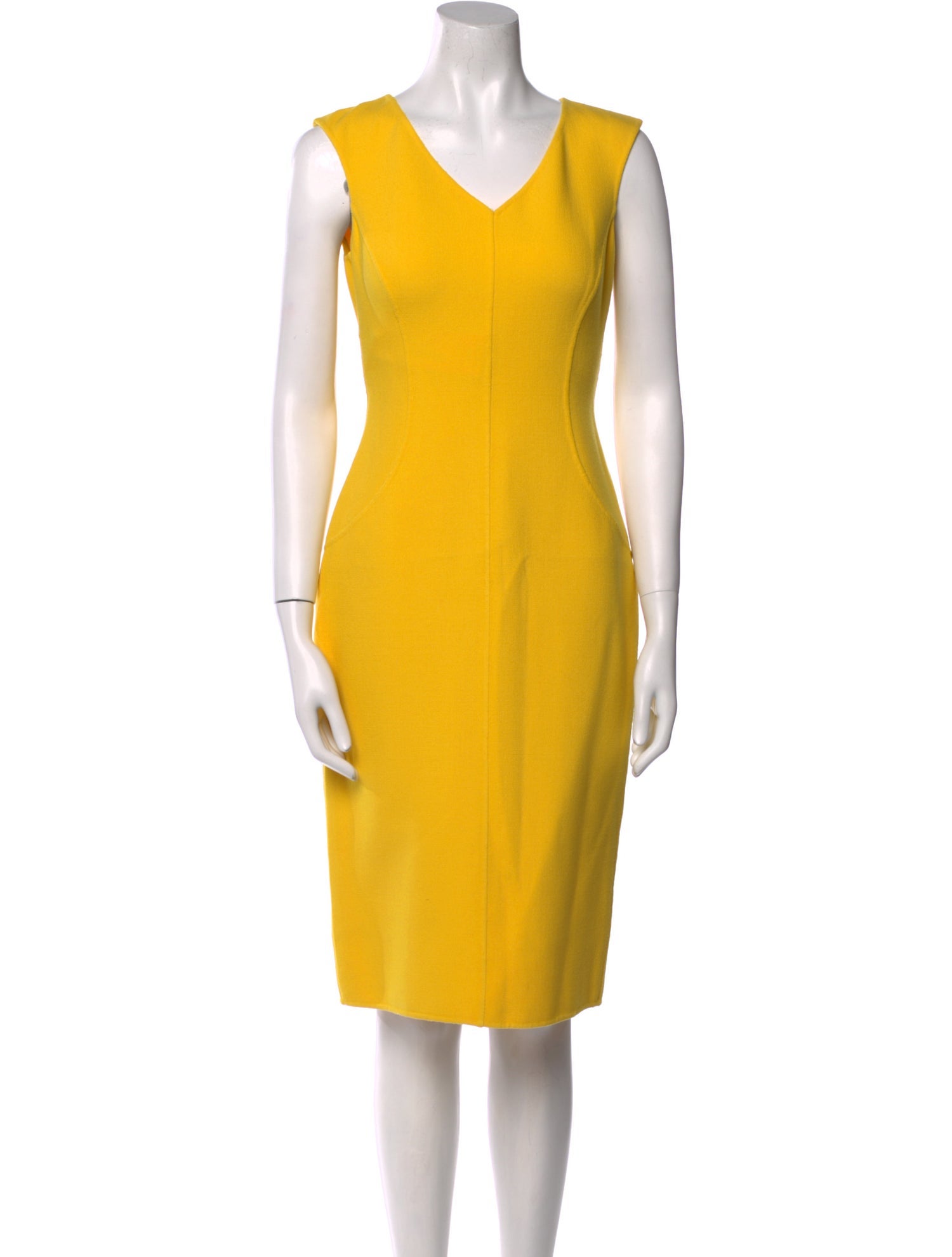 Michael Kors Collection Virgin Wool Knee-Length Dress