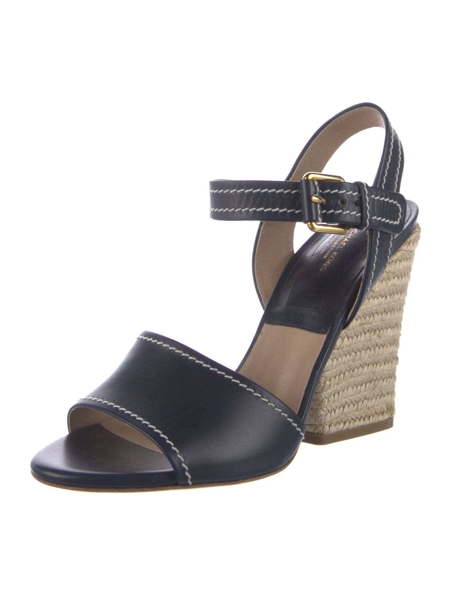 Michael Kors Collection Leather Espadrilles