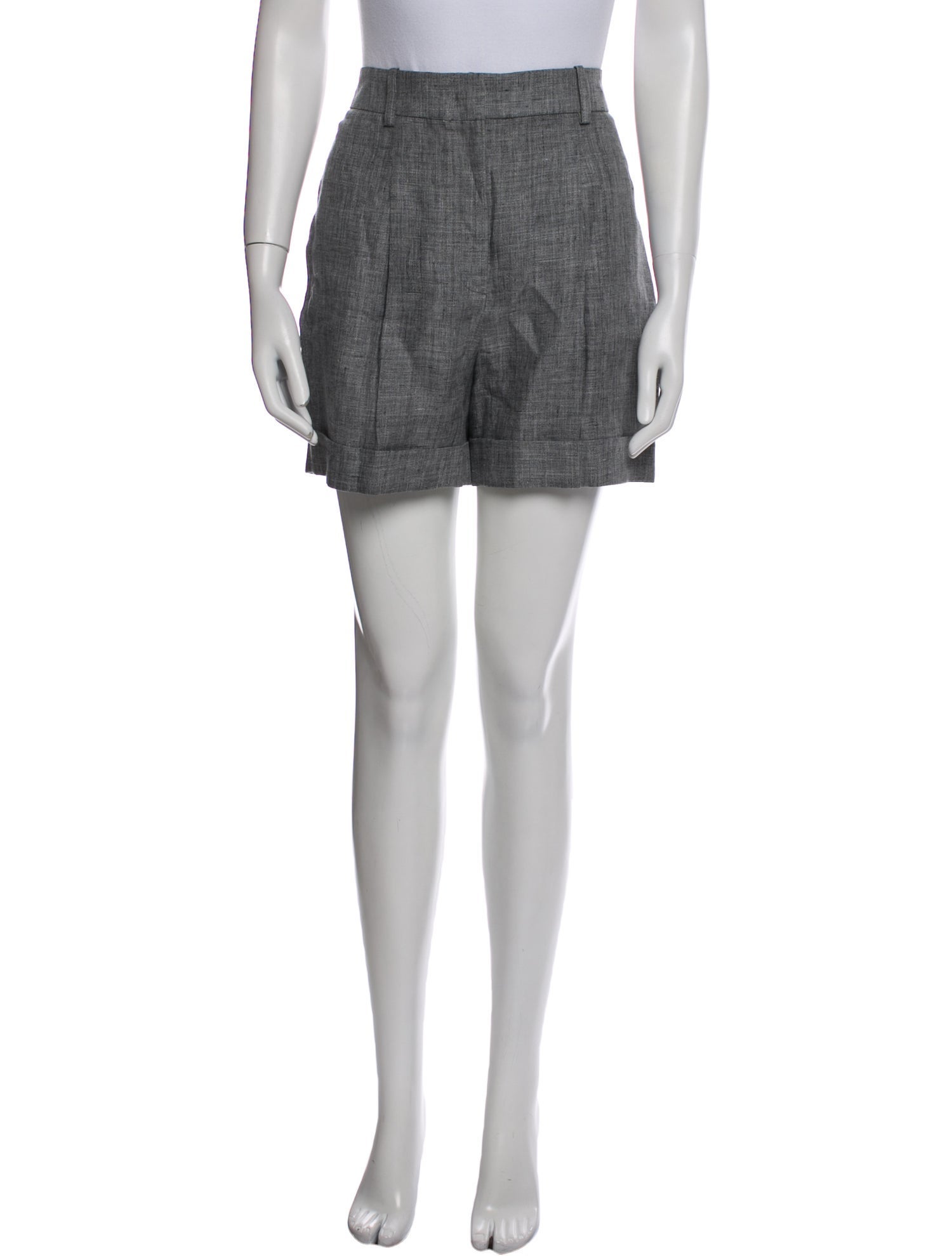 Michael Kors Collection Linen Mini Shorts