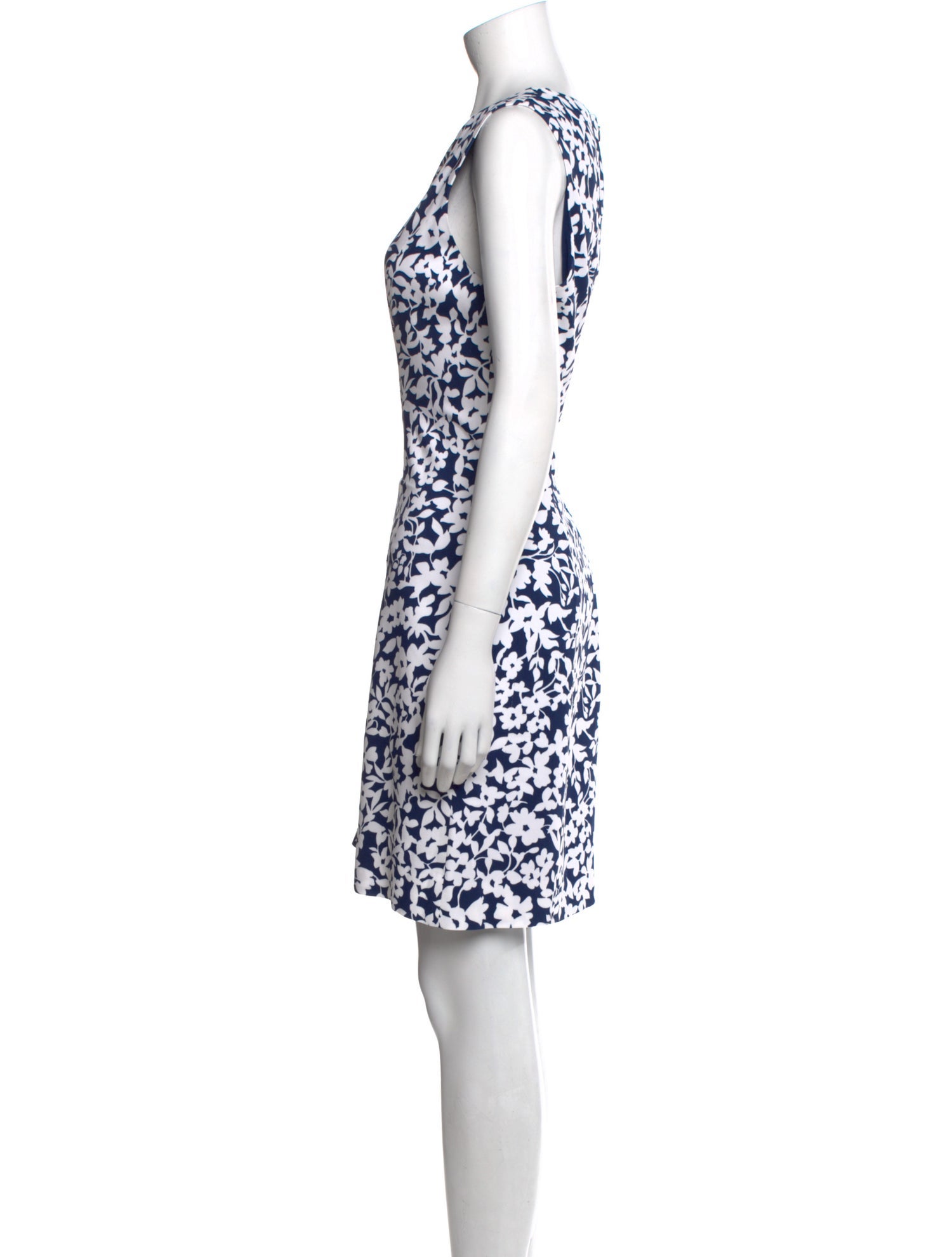 Michael Kors Collection Floral Print Mini Dress