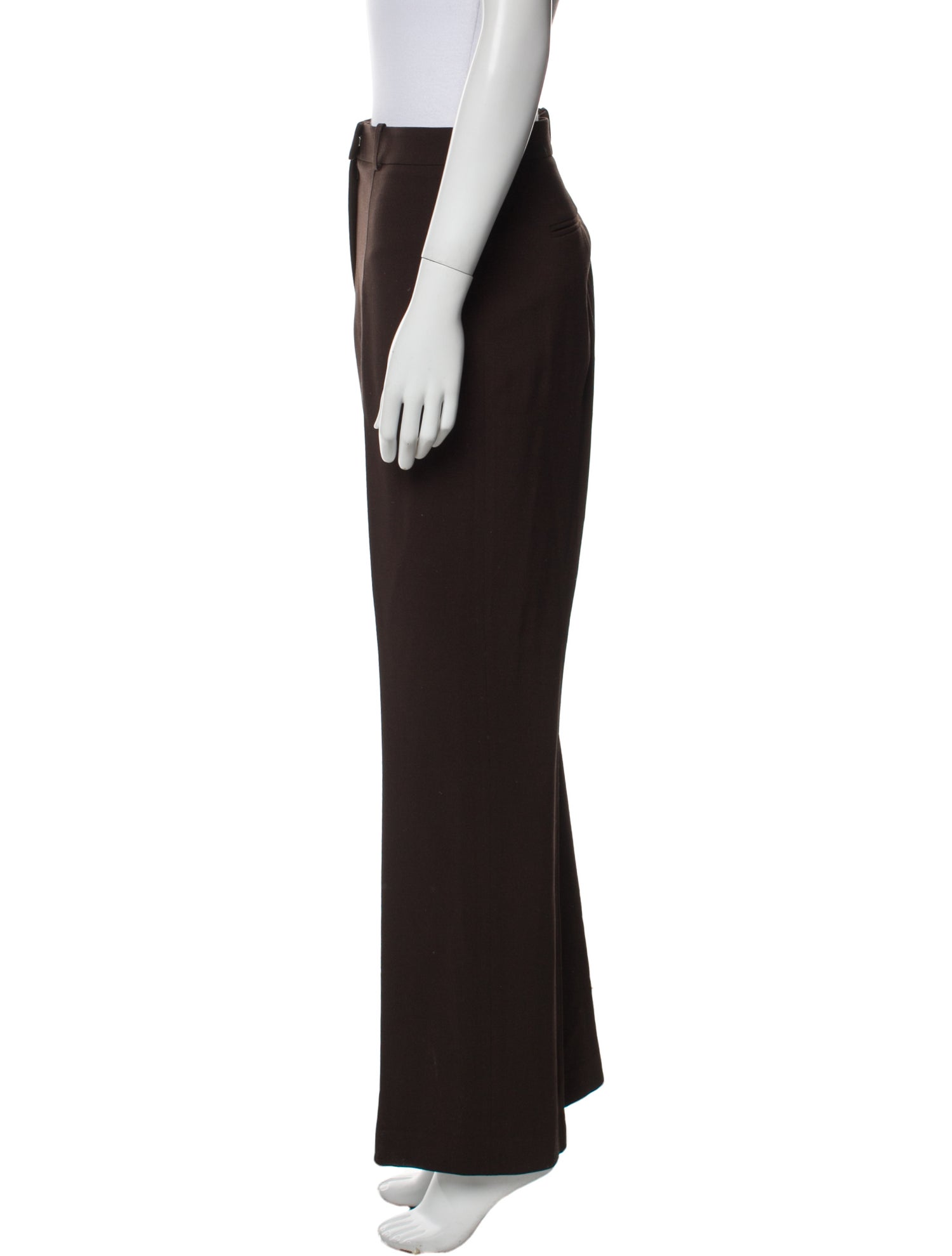 Michael Kors Collection Virgin Wool Wide Leg Pants