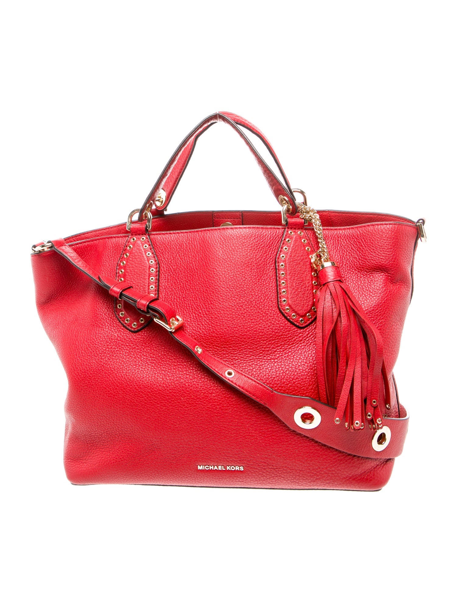 Michael Kors Collection Leather Top Handle Bag