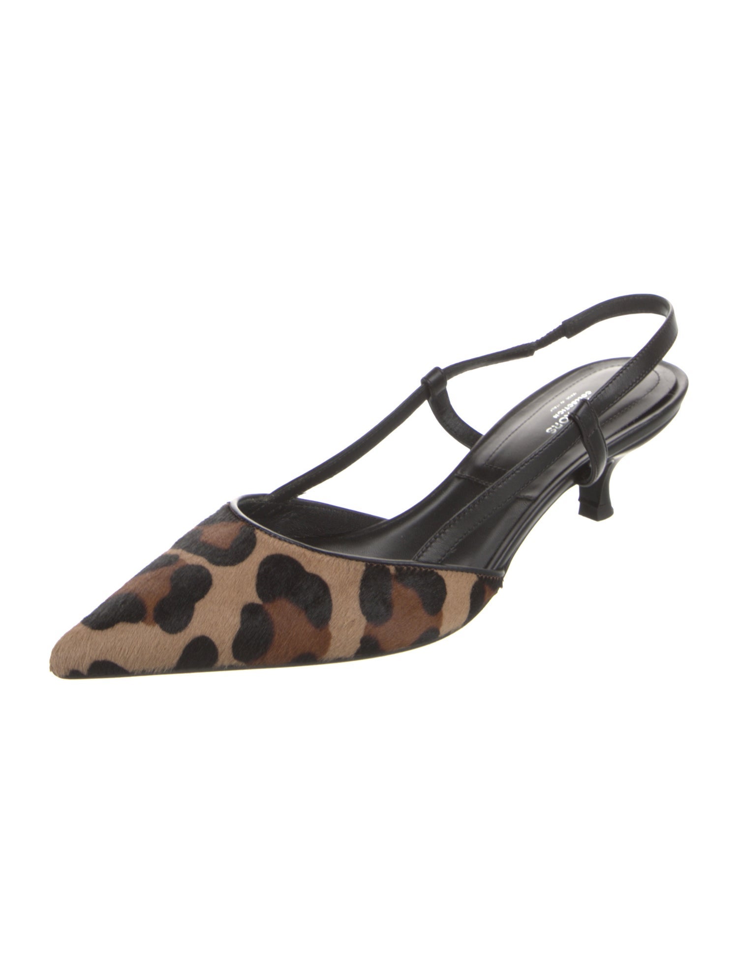 Michael Kors Collection Ponyhair Animal Print Slingback Pumps