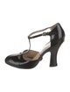 Michael Kors Collection Leather T-Strap Pumps