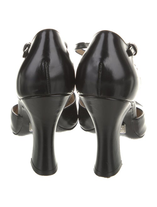 Michael Kors Collection Leather T-Strap Pumps