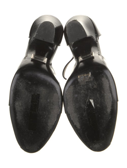 Michael Kors Collection Leather T-Strap Pumps