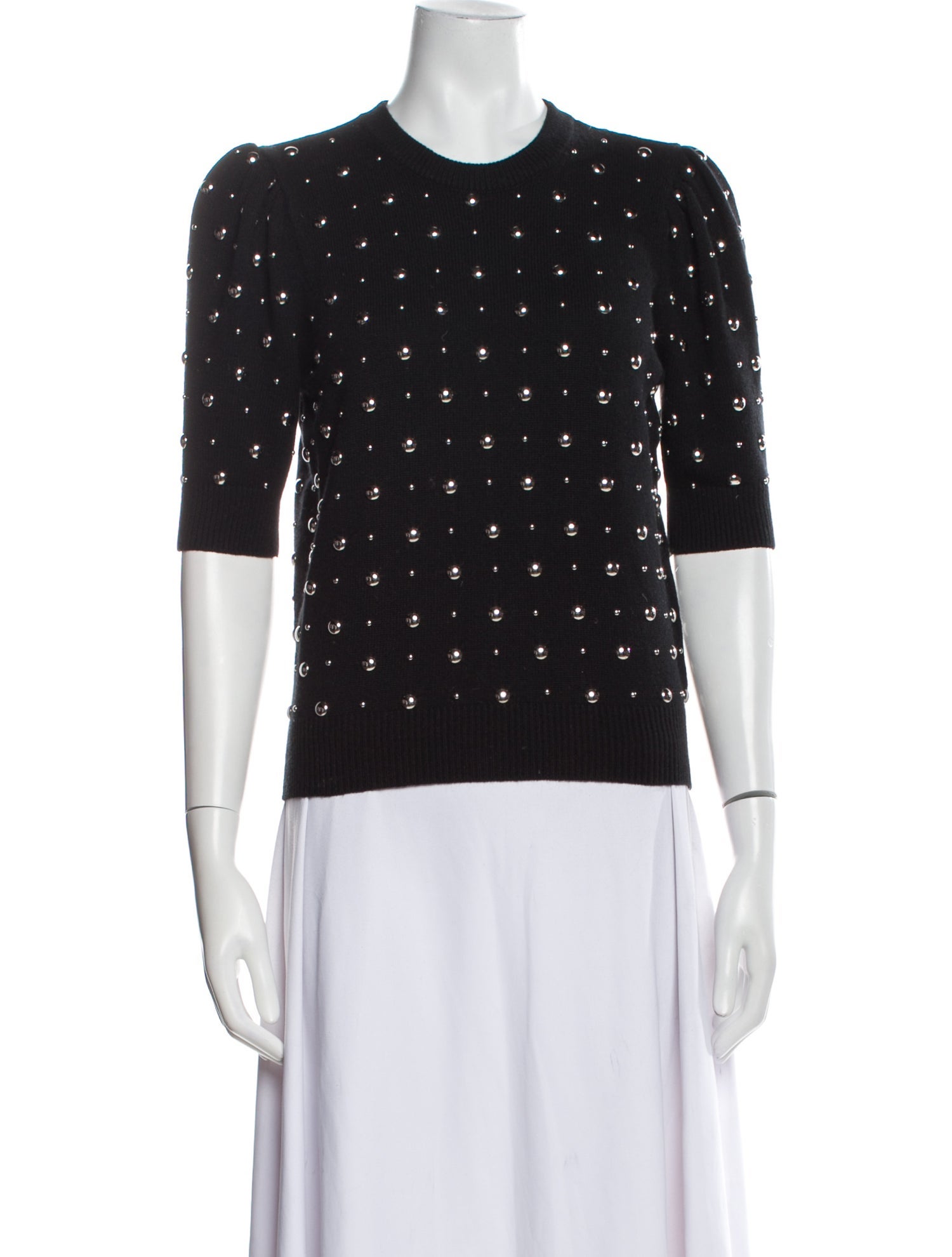 Michael Kors Collection Cashmere Printed Sweater