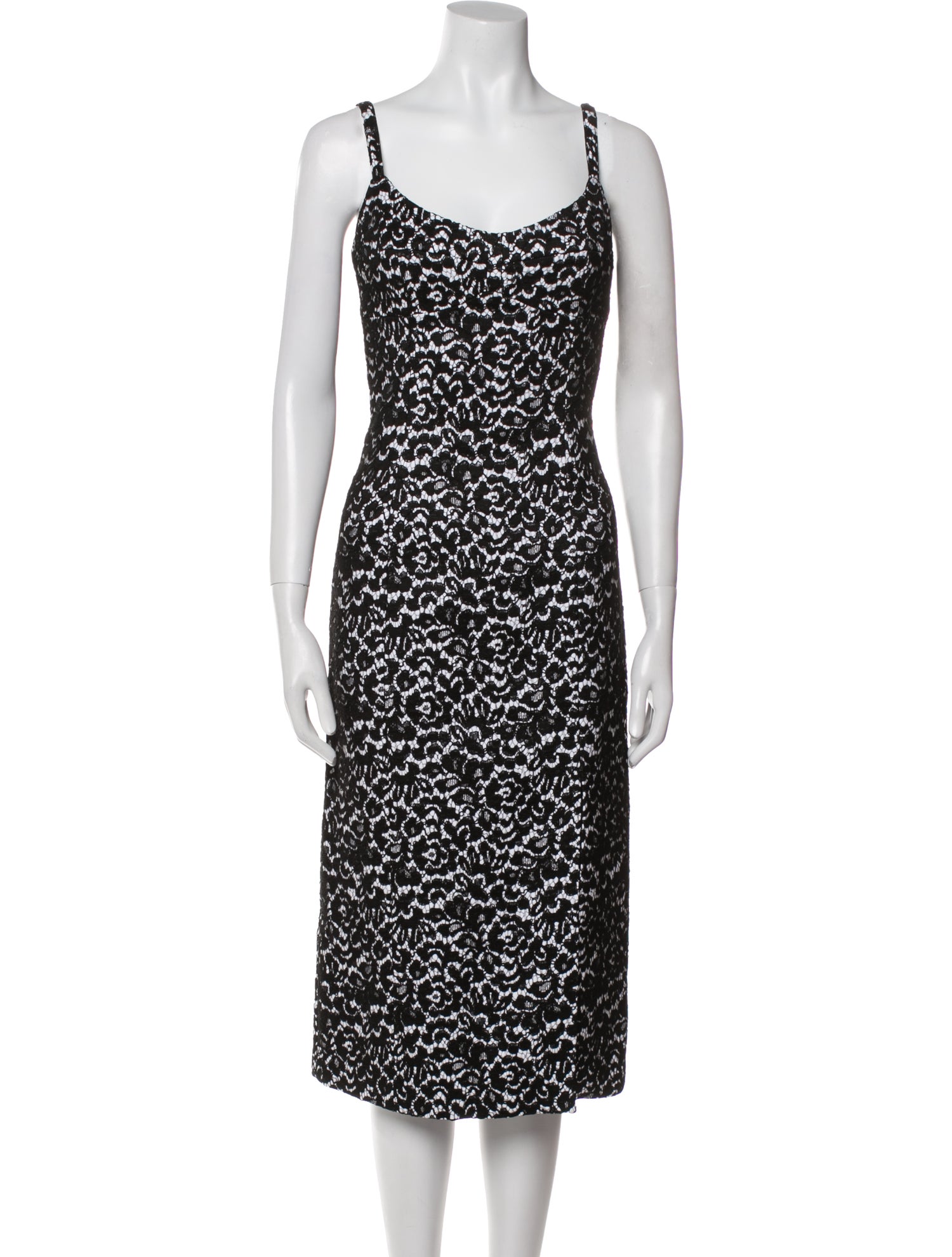 Michael Kors Collection Printed Midi Length Dress