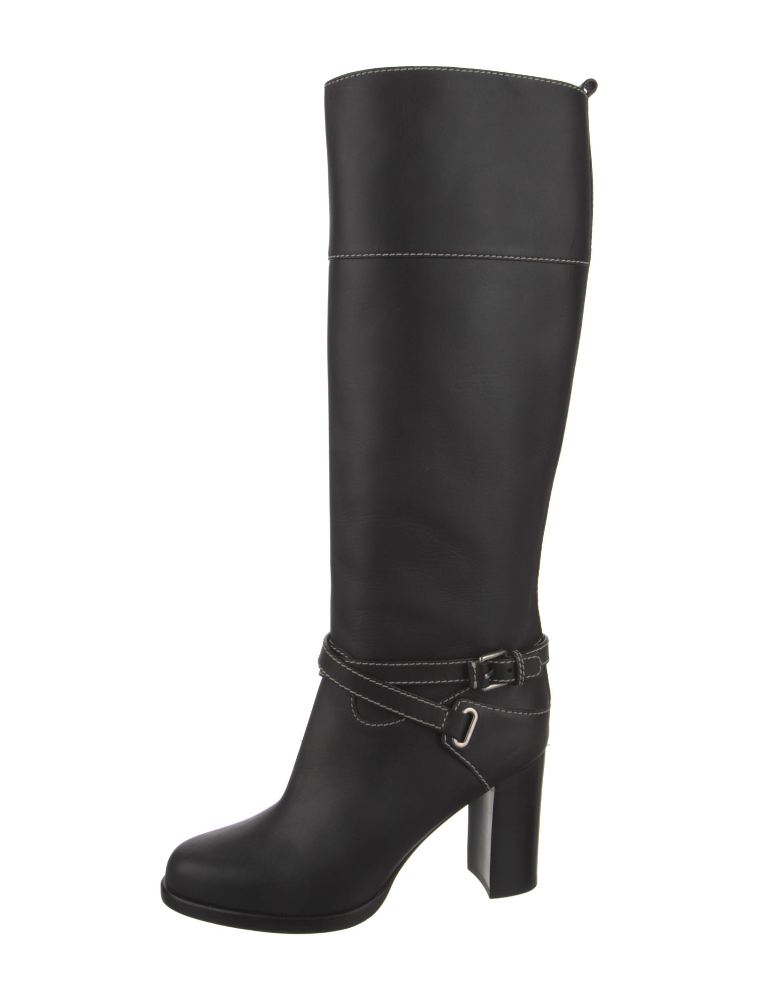 Michael Kors Collection Leather Riding Boots