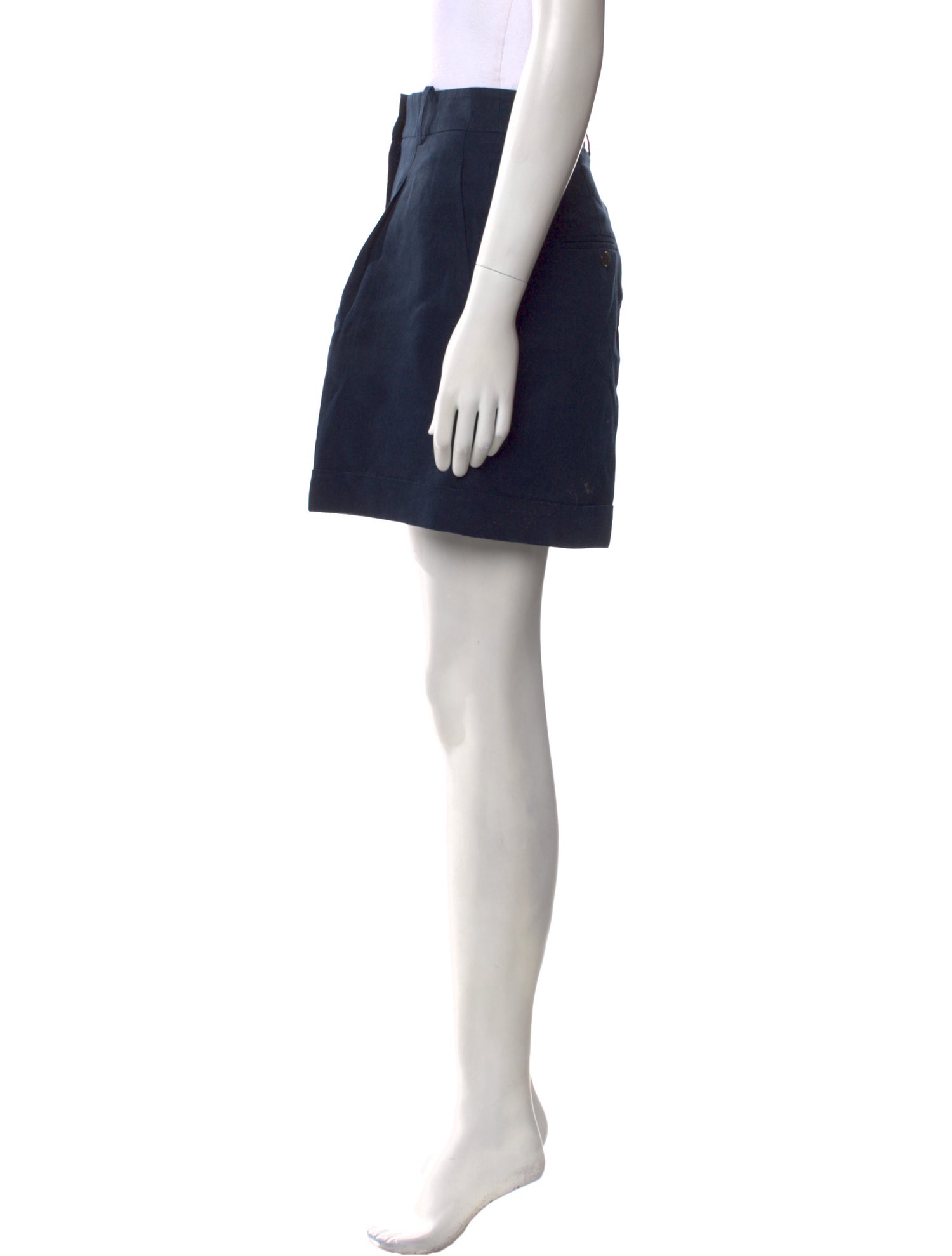 Michael Kors Collection Linen Mini Shorts