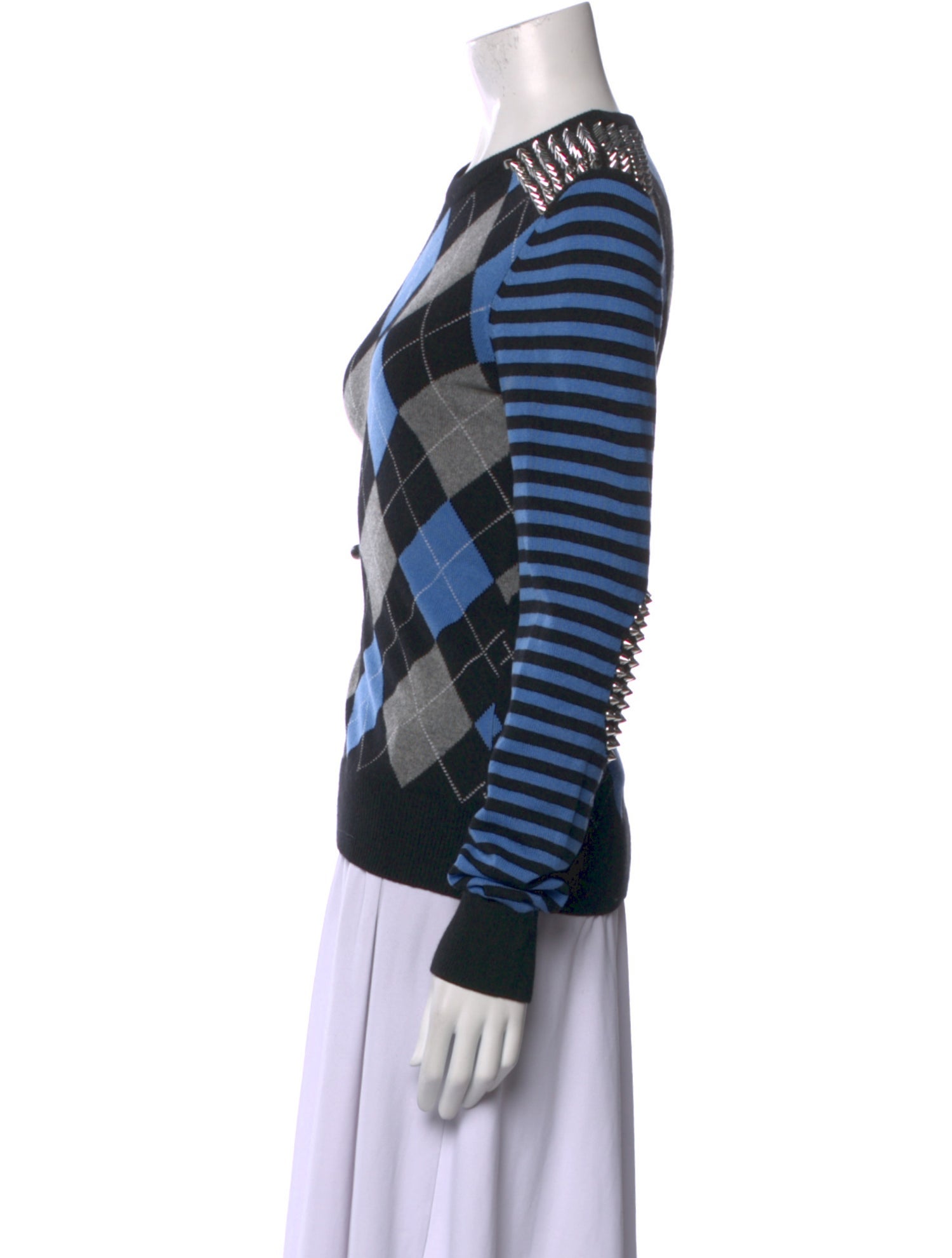 Michael Kors Collection Cashmere Printed Sweater