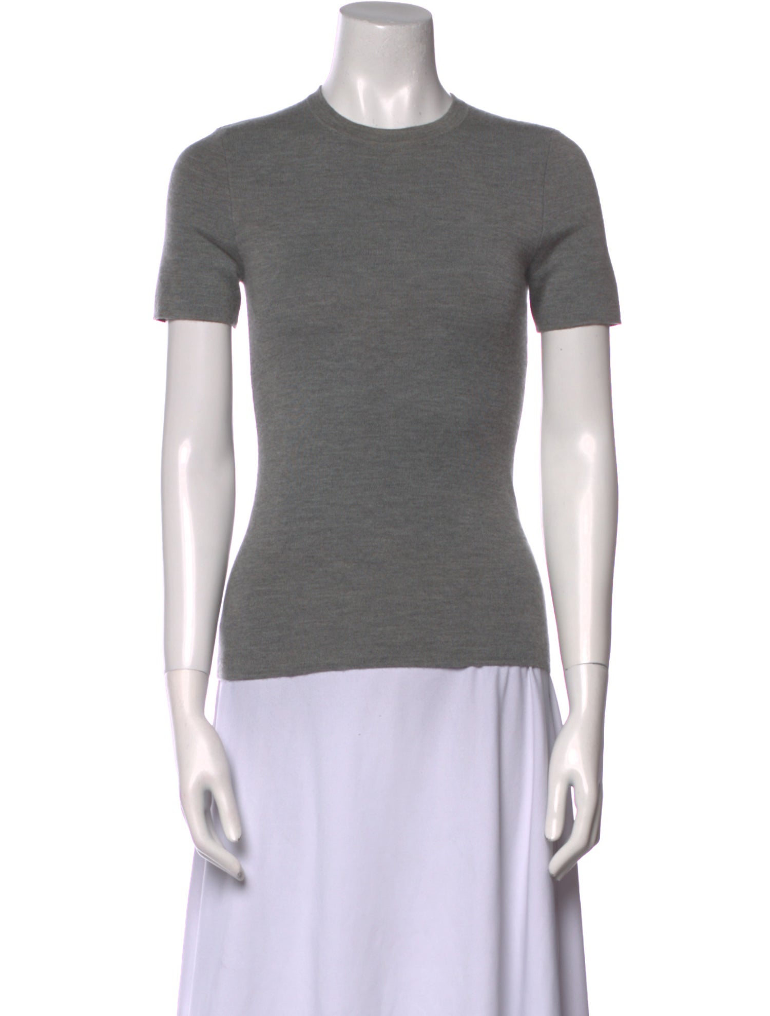 Michael Kors Collection Cashmere Crew Neck T-Shirt