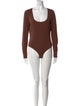 Michael Kors Collection Scoop Neck Long Sleeve Bodysuit