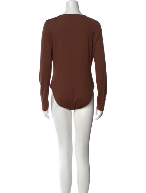 Michael Kors Collection Scoop Neck Long Sleeve Bodysuit