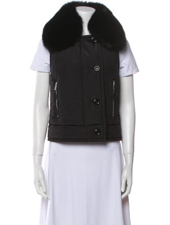 Michael Kors Collection Nylon Fur Jacket