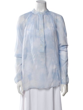 Michael Kors Collection Silk Tie-Dye Print Polo