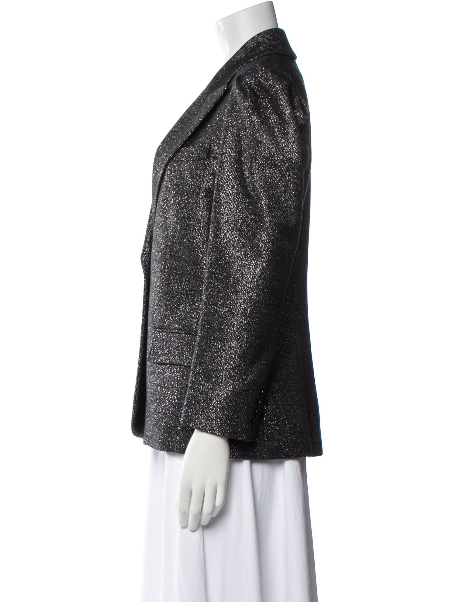 Michael Kors Collection Wool Printed Blazer