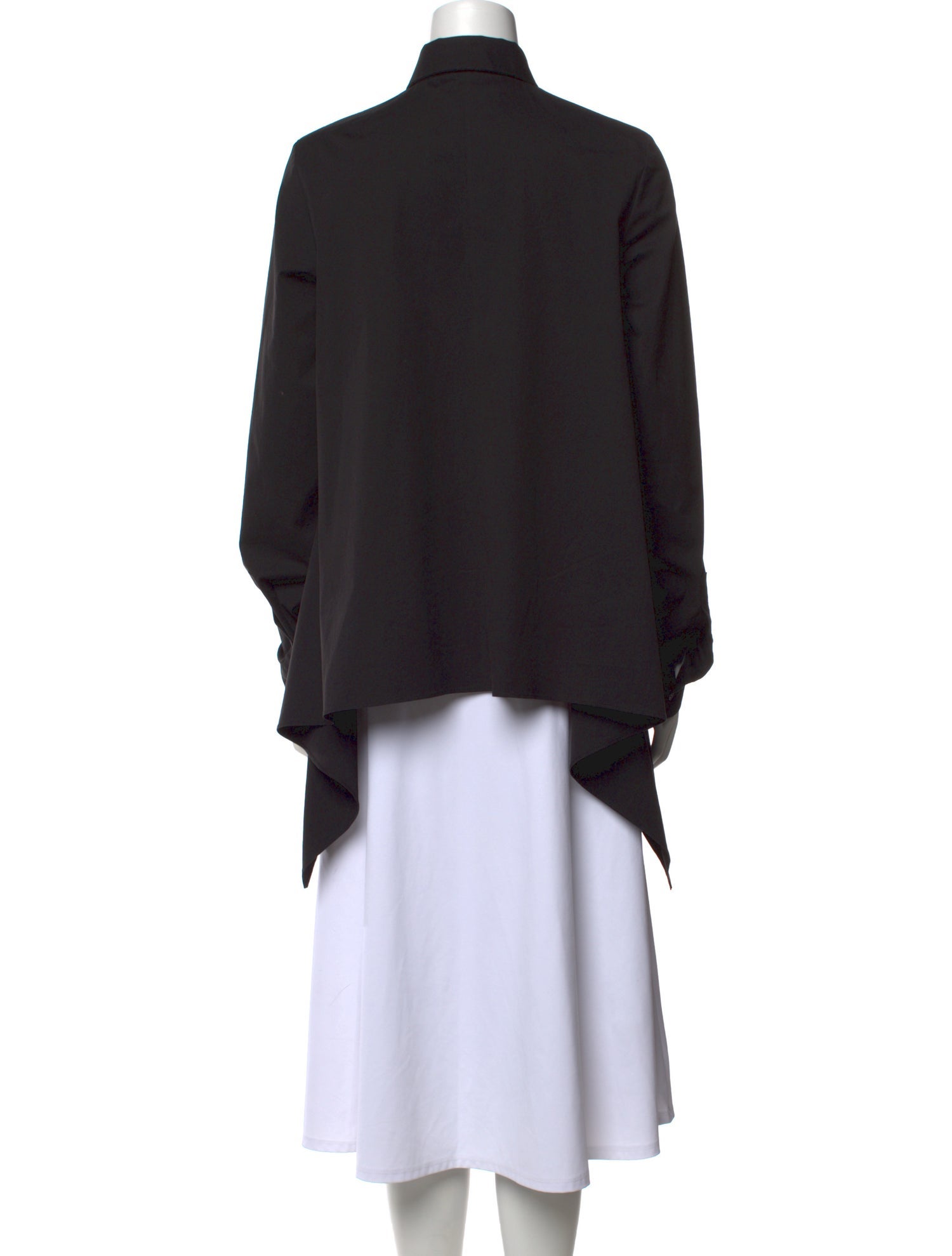 Michael Kors Collection Mock Neck Long Sleeve Blouse