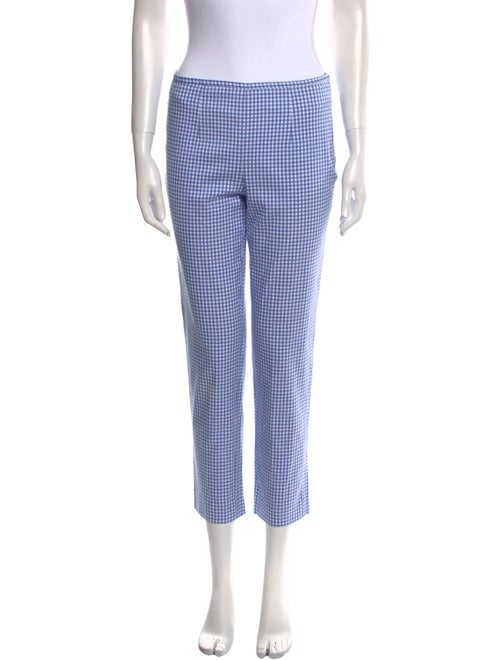 Michael Kors Collection Plaid Print Straight Leg Pants
