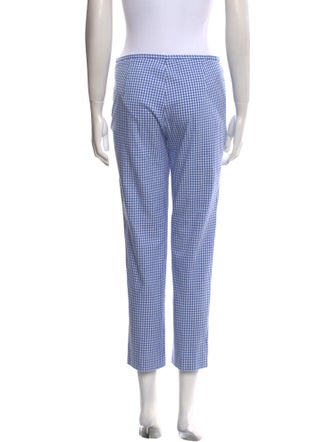 Michael Kors Collection Plaid Print Straight Leg Pants