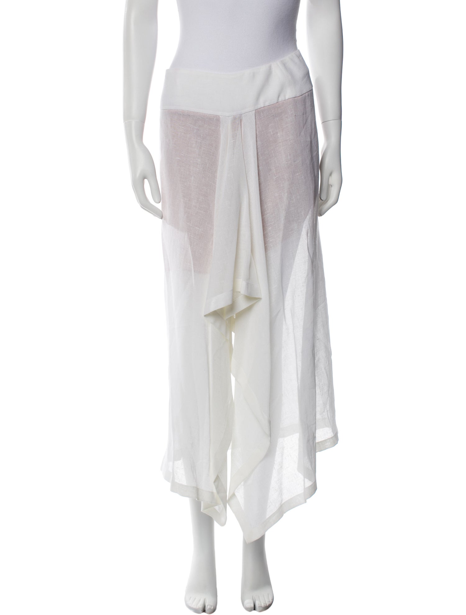 Michael Kors Collection Linen Midi Length Skirt w/ Tags